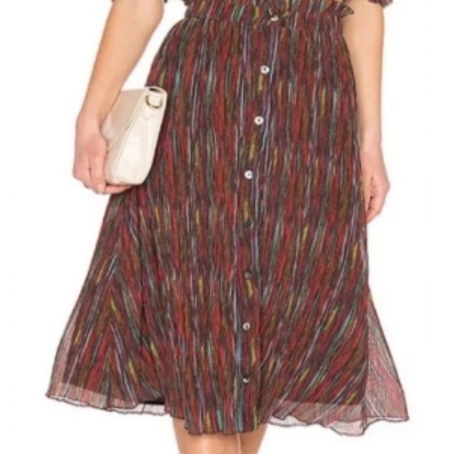 House Of Harlow 1960 X Revolve Carmella Pleated Multicolor Skirt